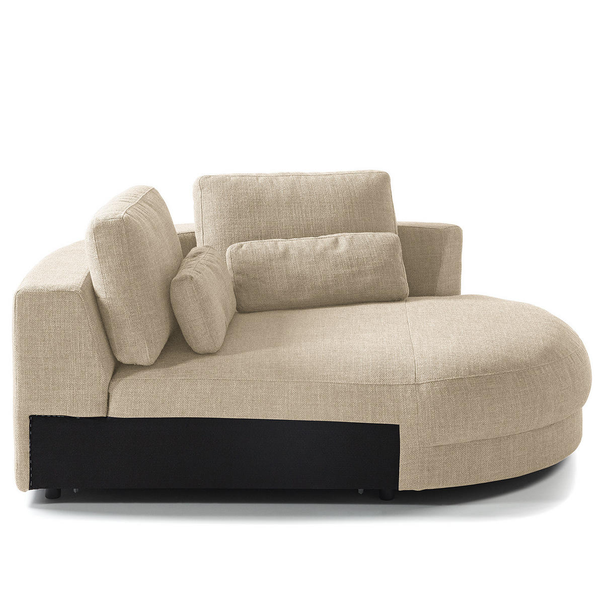 MODULLONGCHAIR - Beige, Textil (129/74/167cm) - home24