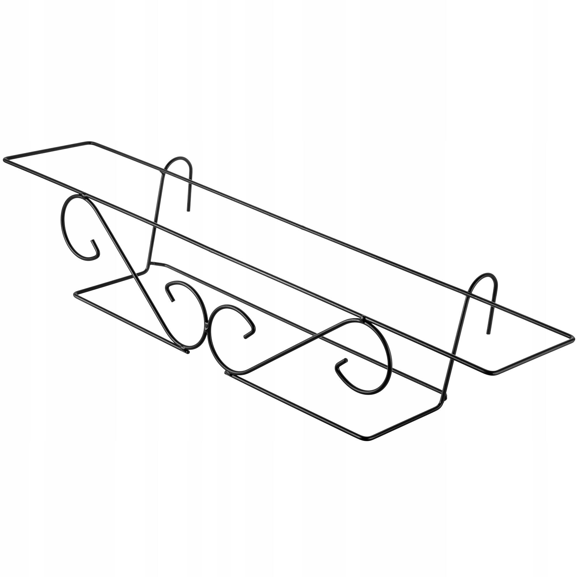 BALKONKASTENAUFHÄNGER 78 x 14 cm - Schwarz, Metall (14/78cm) - KADAX