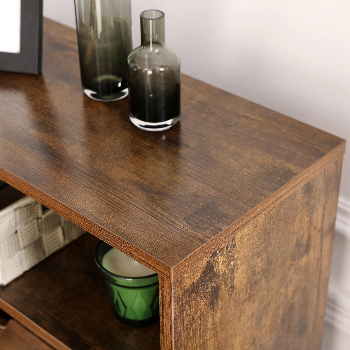 SCHUHSCHRANK - Braun, Holzwerkstoff (24/102/60cm) - Hansiro