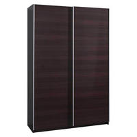 SCHIEBETÜRENSCHRANK - Kleiderschrank Madison - Kastanie Wenge - Wengefarben, Holzwerkstoff (135/211/50cm) - Möblo