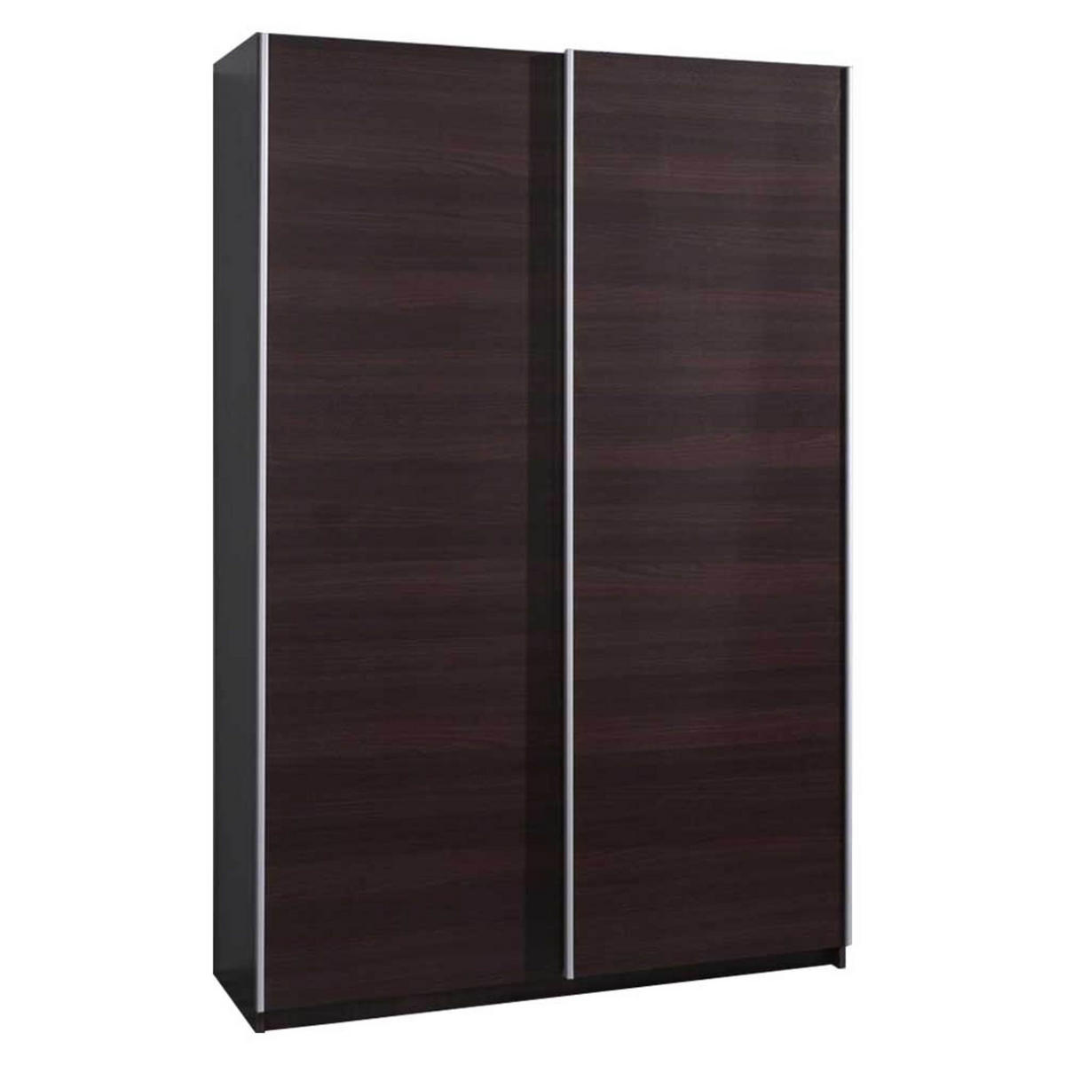SCHIEBETÜRENSCHRANK - Kleiderschrank Madison - Kastanie Wenge - Wengefarben, Holzwerkstoff (135/211/50cm) - Möblo