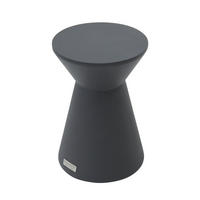 BEISTELLTISCH ROME rund Klein Betonoptik 35 x 35 x 50 cm - Schwarz, Naturmaterialien (35/35/52cm) - Elementi