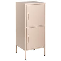 BÜROSCHRANK Metall Beige Huron - Beige, Metall (40/102/40cm) - Beliani