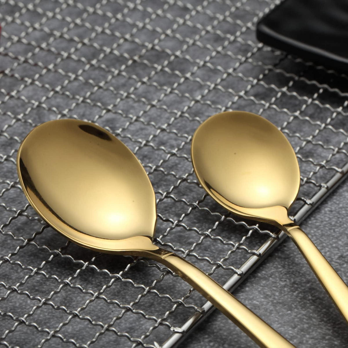 BESTECKSET 30-teilig Gold glänzend - Goldfarben, Metall