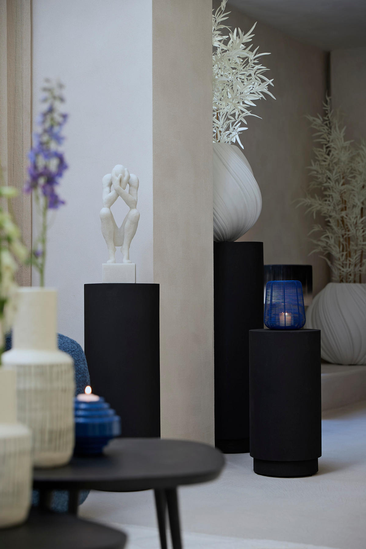 WINDLICHT Adeta Blau Ø18/21 cm - Blau, Metall (18/21/18cm) - Light & Living