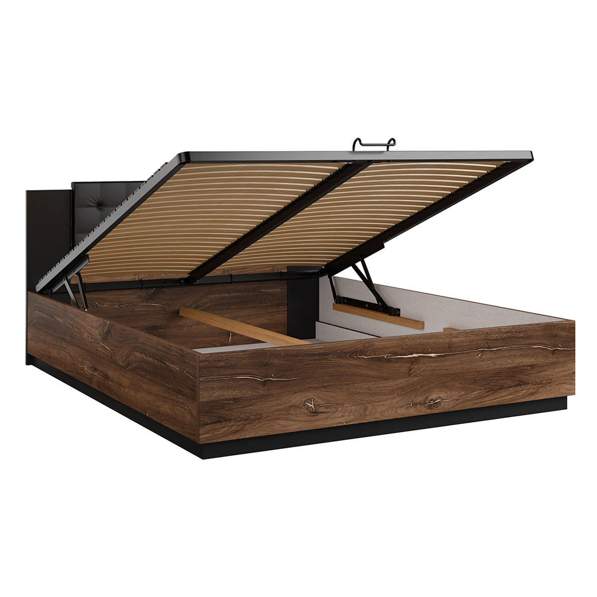 TODO - Schwarz, Holzwerkstoff (160/200cm) - Petits-meubles