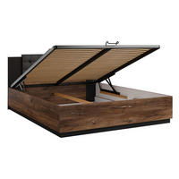BOXSPRING KREVET 160/200 Alec Drvo i crno - crna, drvni materijal (160/200cm) - Petits-meubles