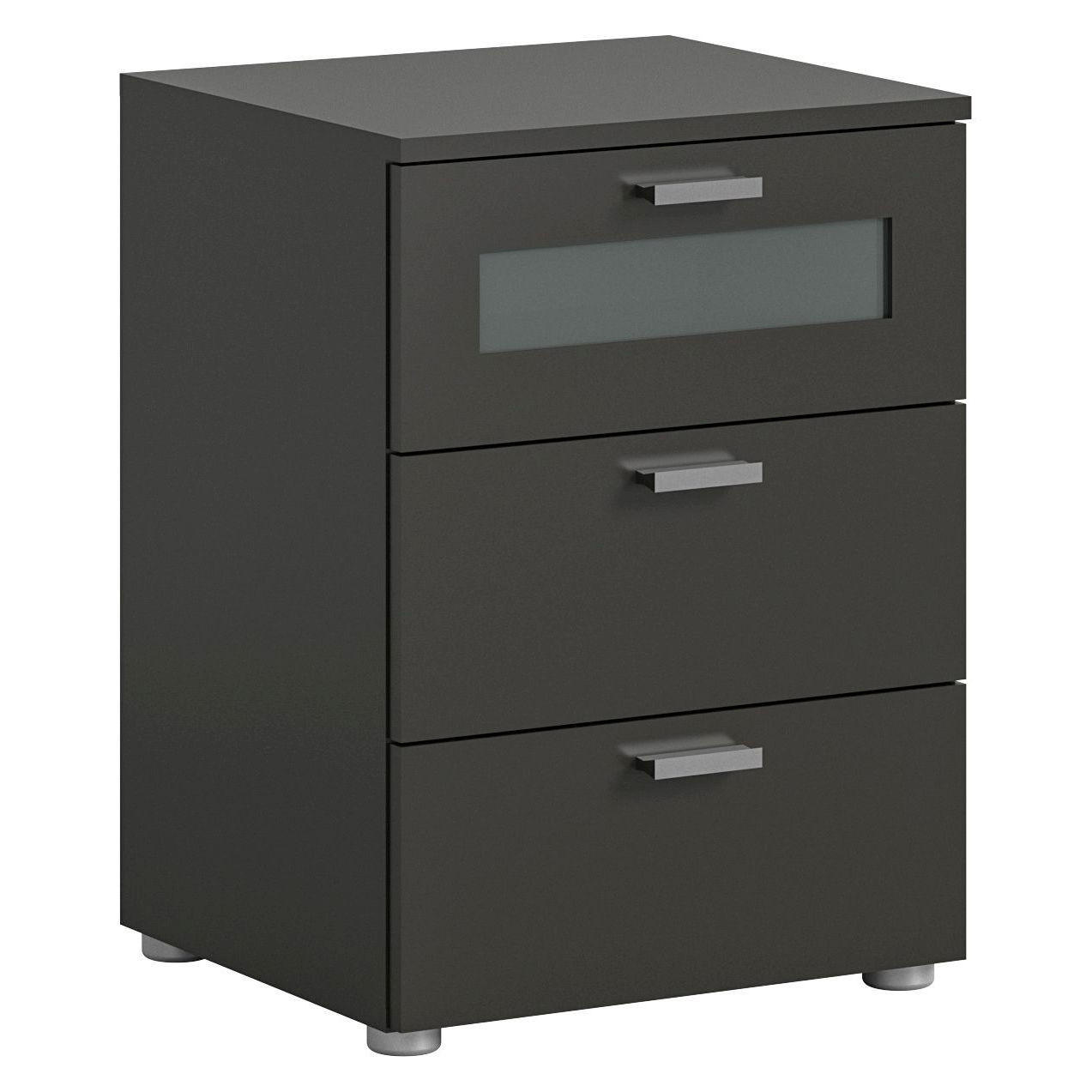 NACHTTISCH Xeno 40/45/60 cm - Grau, Holzwerkstoff (45/60/40cm) - Xonox