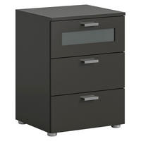NACHTTISCH Xeno 40/45/60 cm - Grau, Holzwerkstoff (45/60/40cm) - Xonox