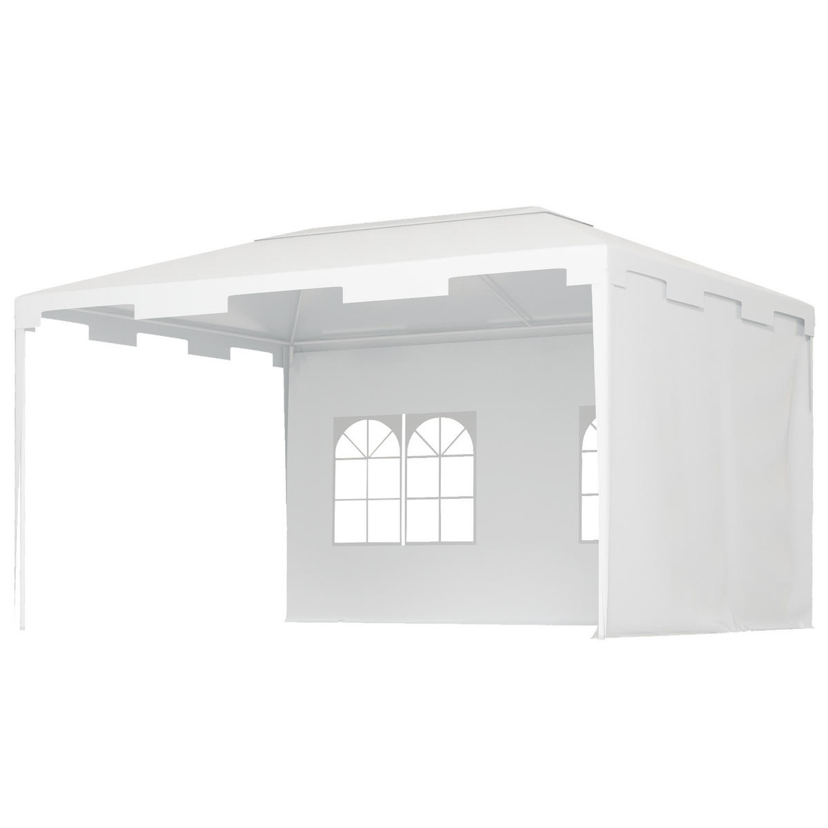 PAVILLON Weiß 1 Stück - Weiß, Metall (295/255/395cm) - GiPP