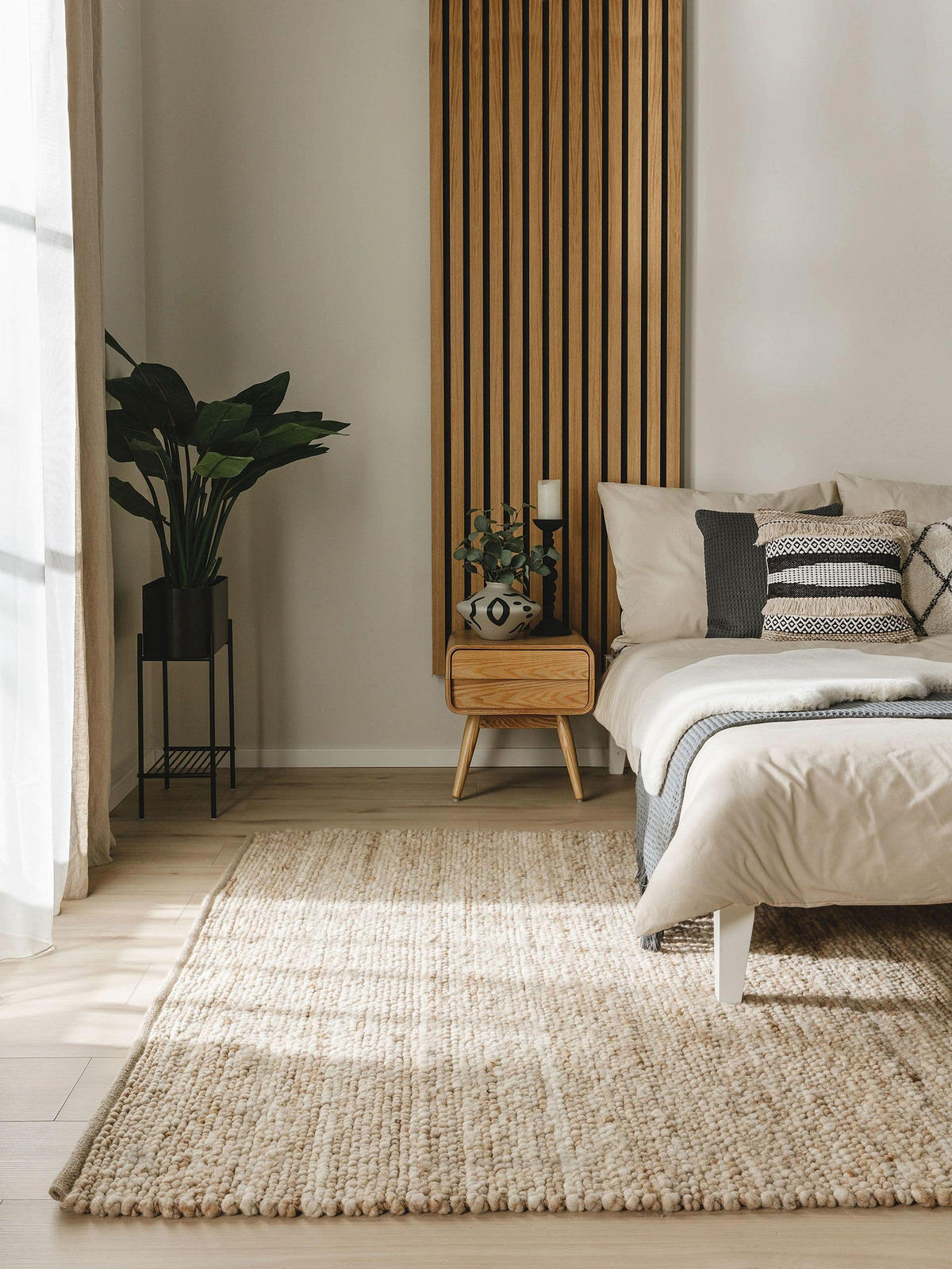 WOLLTEPPICH Finn Beige 200x300 cm - Beige, Textil (200/300cm) - benuta Pure