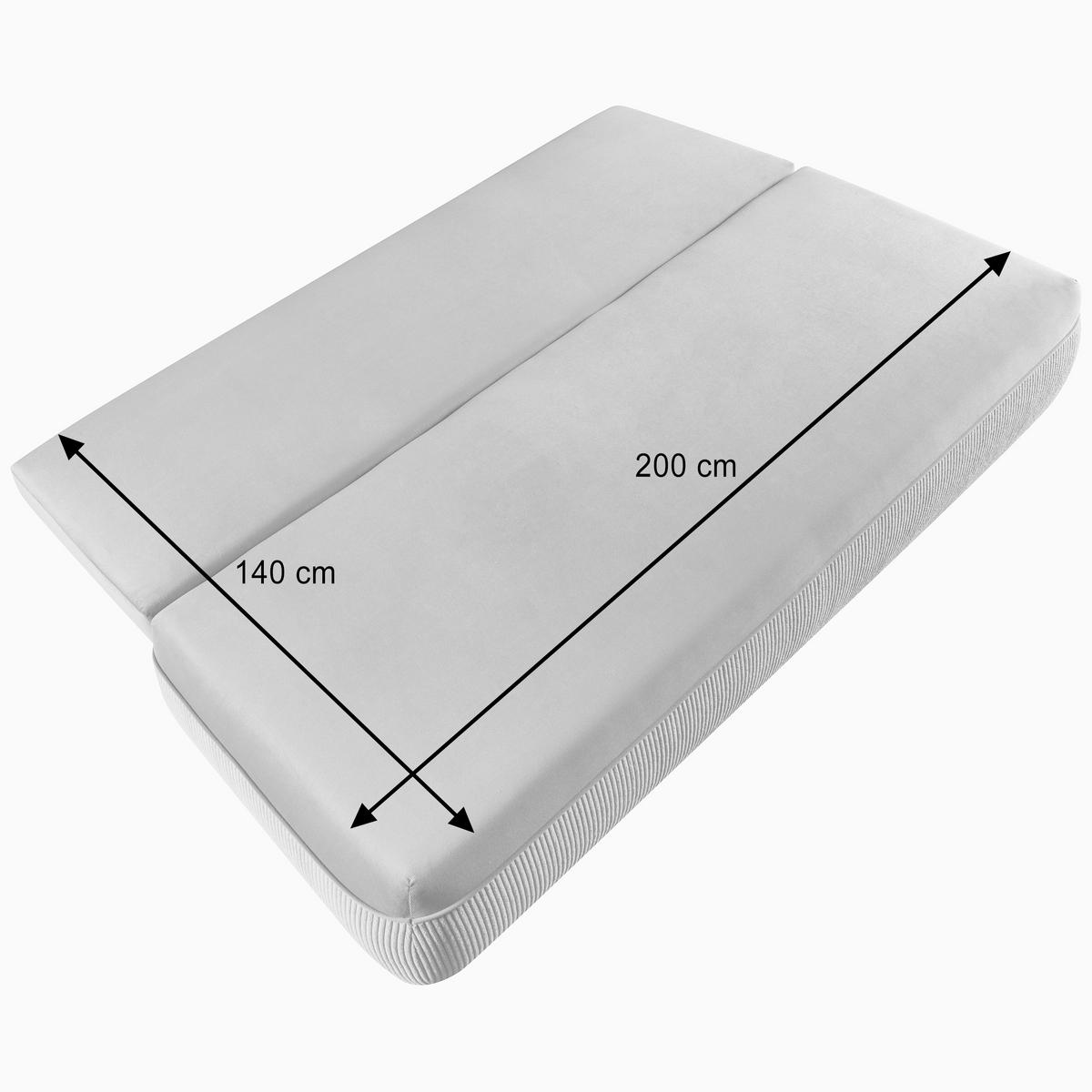 SCHLAFSOFA Aida 3-Sitzer mit Schlaffunktion, Braun - Braun, Textil (211/88/93cm) - Beautysofa