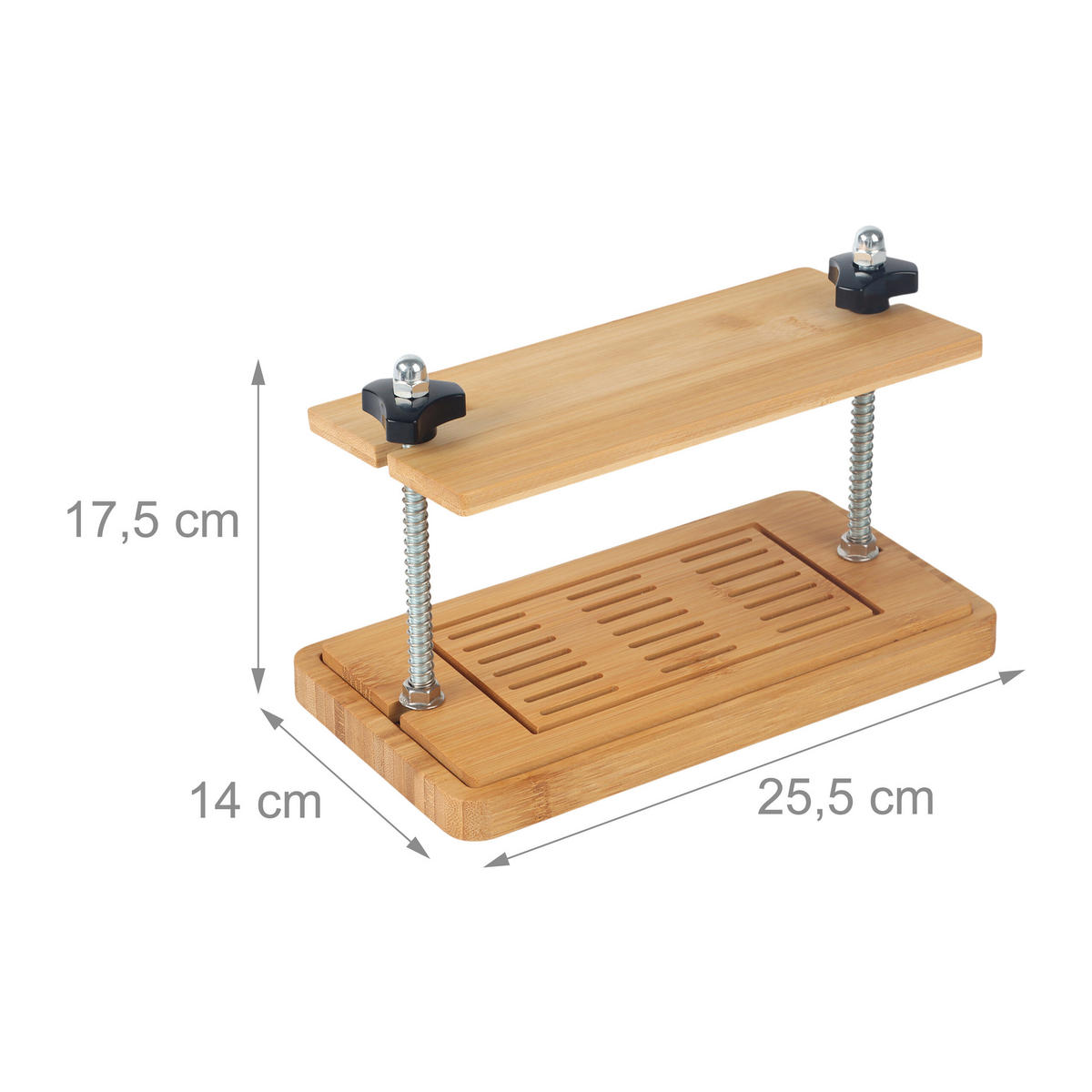 TOFUPRESSE - Hellbraun, Holz/Metall (14cm) - Relaxdays