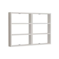 WANDREGAL mit 6 Ablagen - joy 84,6/9/60 cm - Weiß, Holzwerkstoff (9/60/84.6cm) - Calicosy