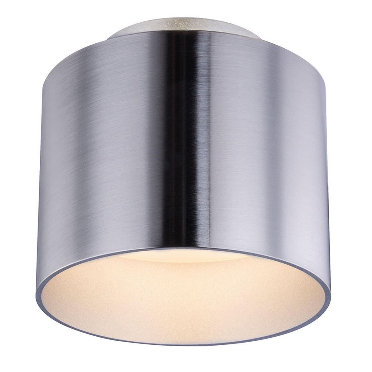 LED DECKENLEUCHTE Alu Nickel Matt Silber 2er Set - Silberfarben, Metall (10/10/10.5cm) - Globo Lighting