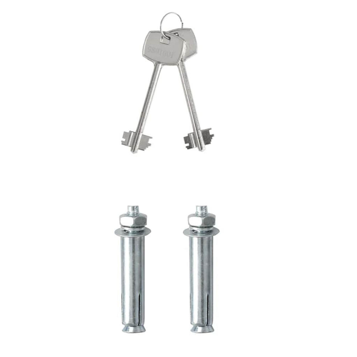 TRESOR Kodo mit Schloss Dunkelgrau 23x17x17 cm Stahl - Grau, Metall (23/17/17cm) - DELUKE