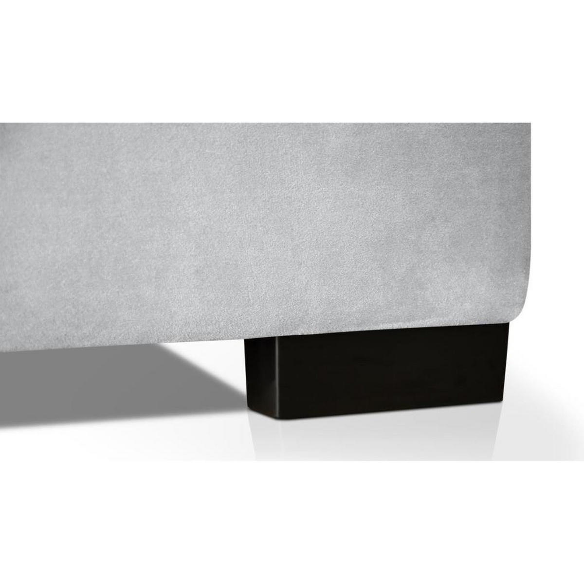 POLSTERBETT Eric 104/207/105 grau - Grau, Holzwerkstoff/Textil (100/200cm) - Beautysofa