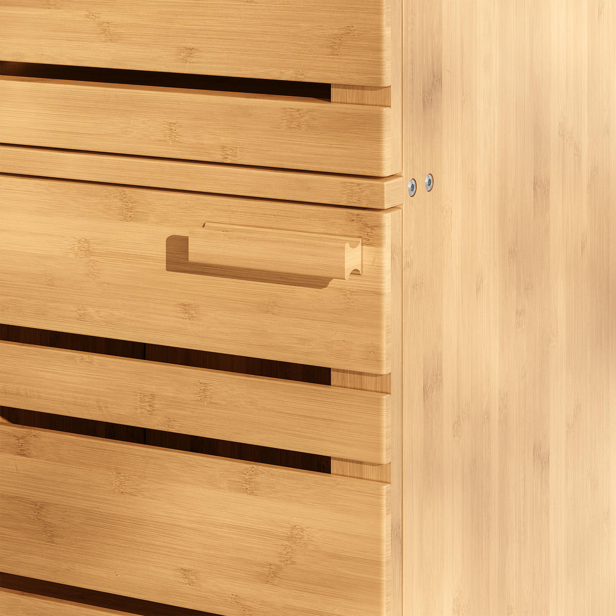 BADEZIMMERSCHRANK Epind - Naturfarben, Holz (33/75/30cm) - [en.casa]