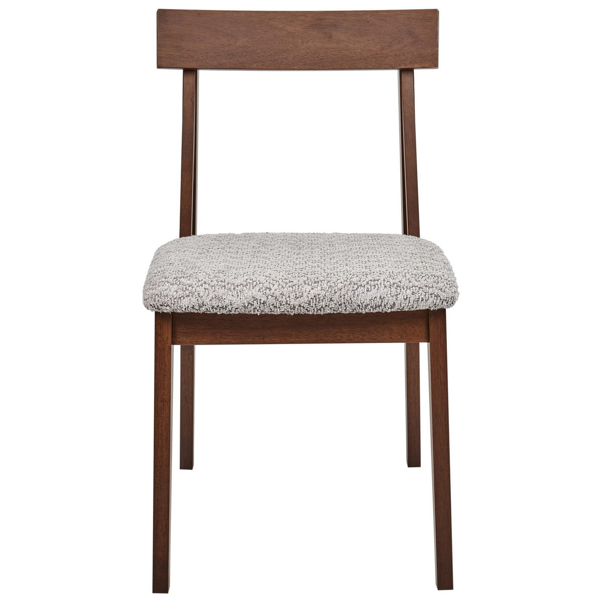 JÍDELNÍ ŽIDLE sada 2 ks Hnědá Isle - šedá/hnědá, dřevo (45/82/55cm) - Beliani