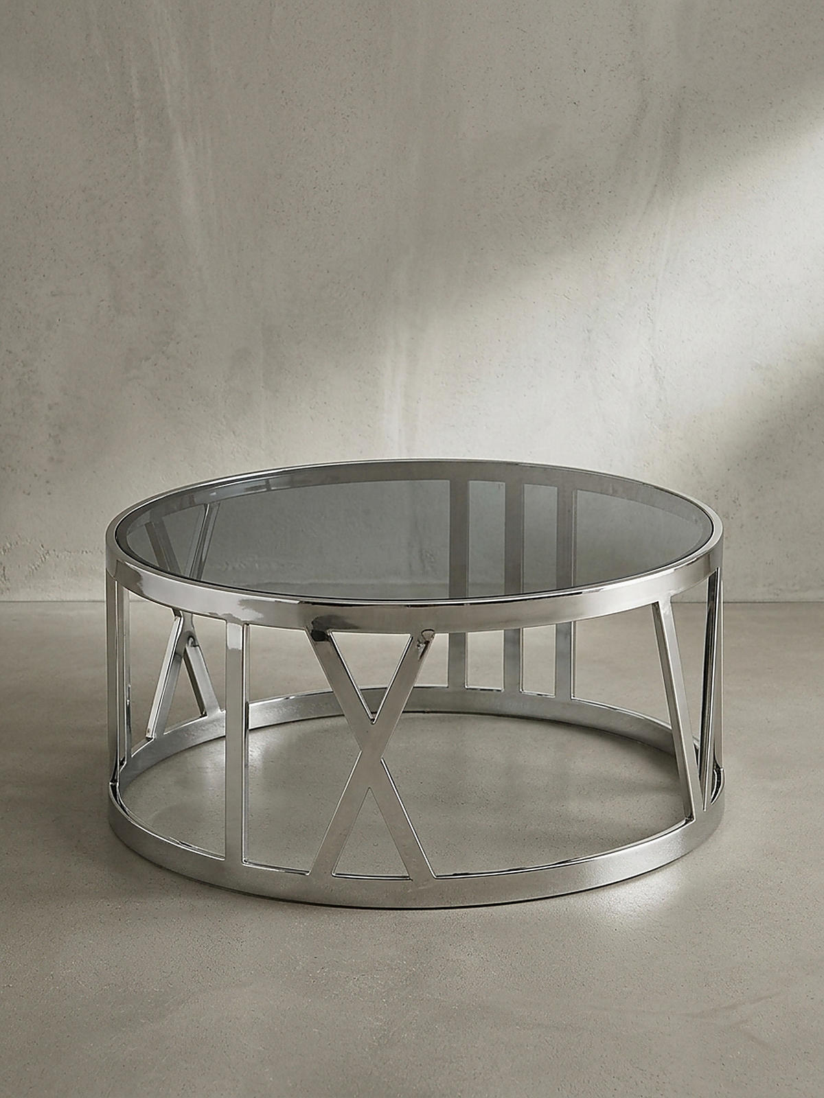 COUCHTISCH mit Glasplatte, Metallgestell, handgefertigt, Belastbarkeit 20 kg, Silber 60x60x30 cm - Silberfarben, Glas/Metall (60/60/30cm) - KADIMA DESIGN