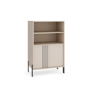 MASSENO Bücherregale VALOZA 80 / 127 / 40 cm Wohnzimmerregal Hochschrank Regal Kaschmir - Kaschmir, Holzwerkstoff (80/127/40cm) - MASSENO