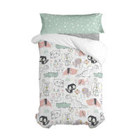 BETTBEZUG 2er-Set teiliges best buddies 180x220 cm (komfortgrösse) mehrfarbig - Multicolor, Textil (180/220cm) - Happy Friday