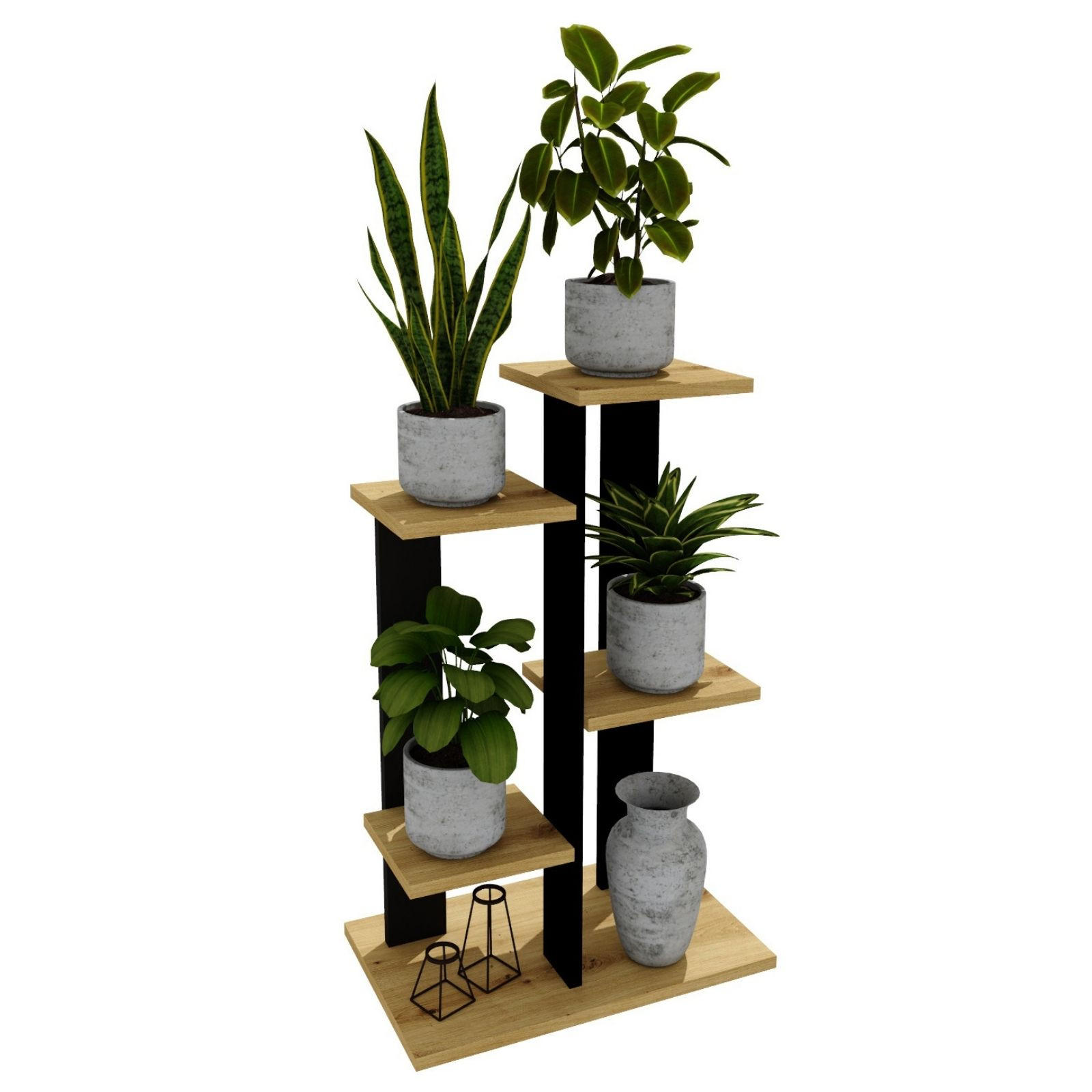 BLUMENSTÄNDER M4 - Eiche Artisan, Holzwerkstoff (32/82/52cm) - RAUMHIRSCH FURNITURE