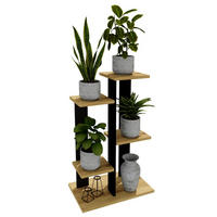 BLUMENSTÄNDER M4 - Eiche Artisan, Holzwerkstoff (32/82/52cm) - RAUMHIRSCH FURNITURE