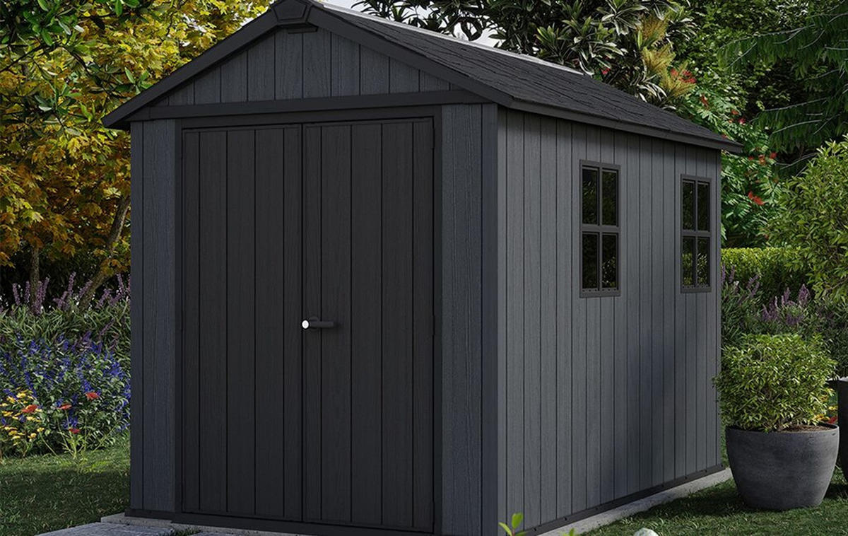 GARTENHAUS Newton - Grau, Kunststoff (287/246/230cm) - Keter