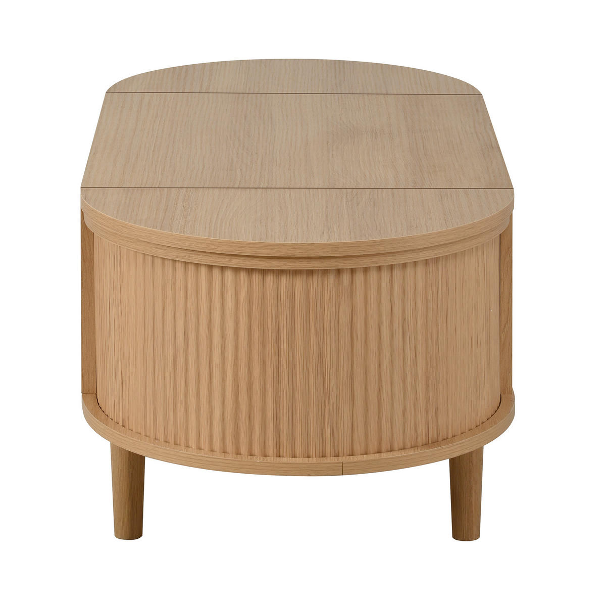 KONFERENČNÍ stolek 100/48/53,5 cm dubový z MDF s úložným prostorem a zvedací deskou - barva dubu, kompozitní dřevo (100/48/53.5cm) - OKWISH