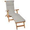 DECKCHAIRAUFLAGE Loftlux DC 175/45/5 cm Hellgrau - Hellgrau, Textil (45/5/175cm) - Beautissu 