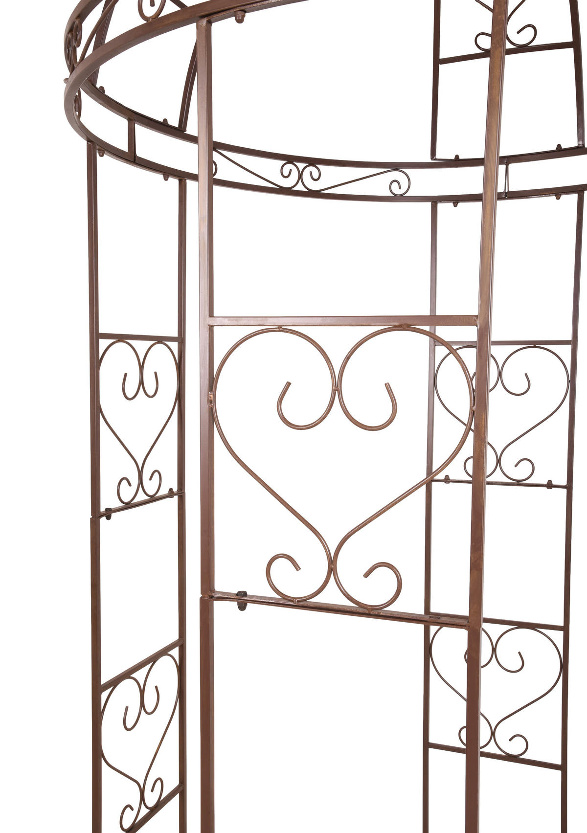 DEKO-PAVILLON Emma Stahl Rostfarben 300x150x150cm - Rostfarben, Metall (150/300/150cm) - DELUKE