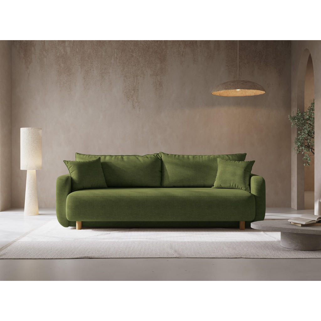 Thumbnail - Micadoni Sofa, Grün, Textil, 3-Sitzer, L-Form, 231x86x106 cm, Hergestellt in Europa, Oeko-Tex®, Wohnzimmer, Sofas & Couc...