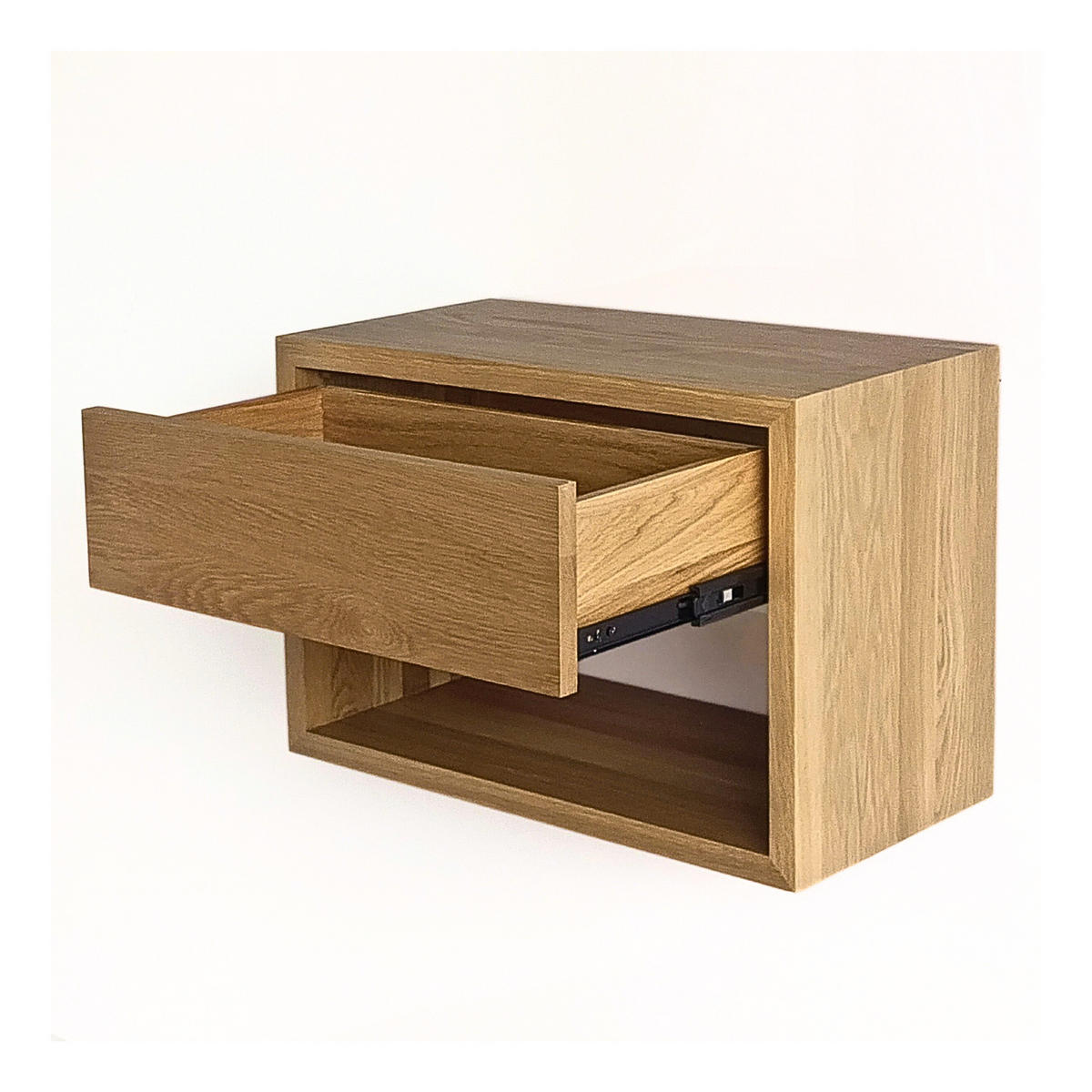 NACHTTISCH Hugo, Eiche, 30/55/39 cm - Eichefarben, Holz (55/39/30cm) - WOODEK