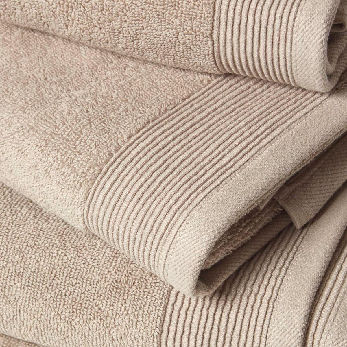 SEIFTUCH Excellence 2er-Set beige 30/30 cm - Beige, Textil (30/30cm) - Homescapes