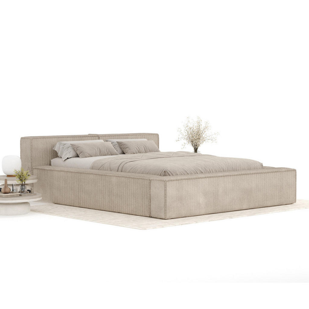 Thumbnail - Maison de Reve Polsterbett, Beige, Textil, 160x200 cm, Oeko-Tex® Standard 100, FSC 100%, Made in EU, Schlafzimmer, Bette...