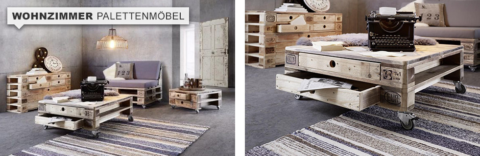 Wohnzimmer Palettenmöbel