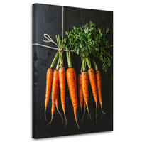 LEINWANDBILD Essen & Trinken 80x120cm - Orange, Textil (80/120cm) - Feeby