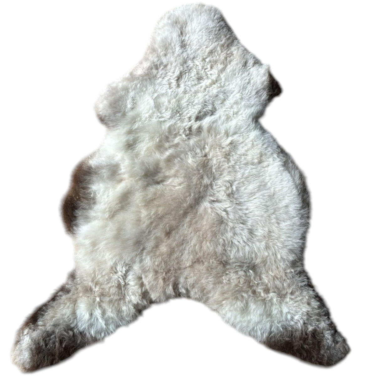 SCHAFFELL Ganzes Island Lammfell Kurzhaarig Naturfarben, 120 cm - Beige/Schwarz, Fell (65/120cm) - Provellus