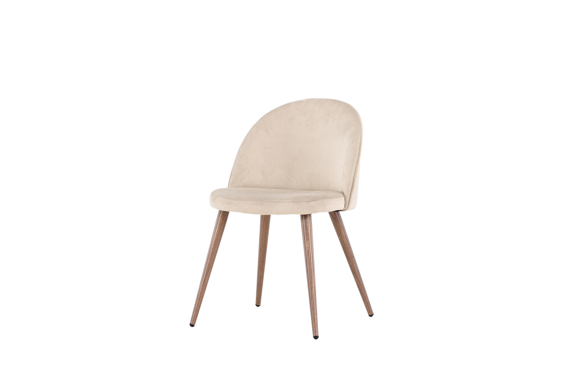 ESSZIMMERSTUHL VELVET Beige 50x57x77 cm - Beige, Textil (50/77/57cm) - FURNLUX