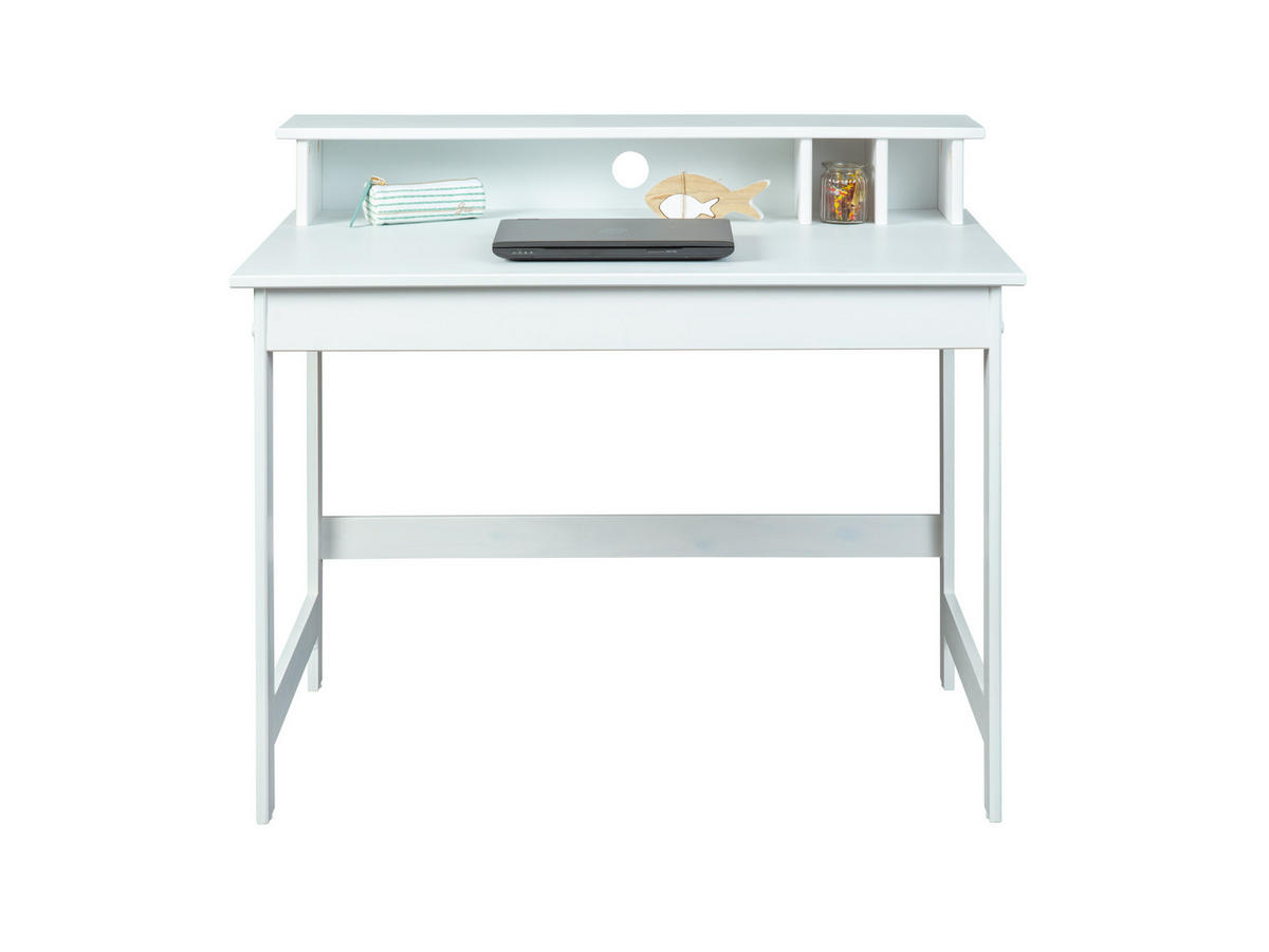 SCHREIBTISCH Weiss - Weiß, Holzwerkstoff (69/110/76cm) - ebuy24