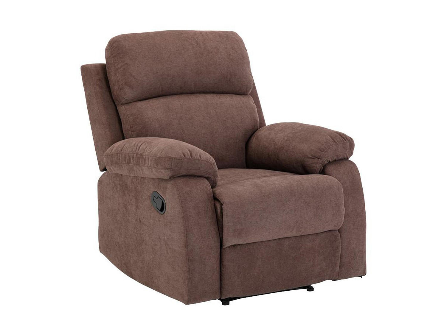 RELAXSESSEL Fernsehsessel - Stoff - Braun - TOLZANO - Braun, Textil (91/100/96cm) - Vente-Unique
