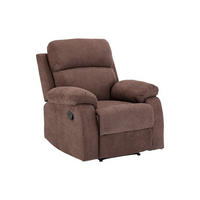 RELAXSESSEL Fernsehsessel - Stoff - Braun - TOLZANO - Braun, Textil (91/100/96cm) - Vente-Unique