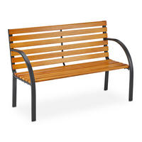 GARTENBANK - Multicolor, Holz/Metall (122/84/60cm) - Relaxdays
