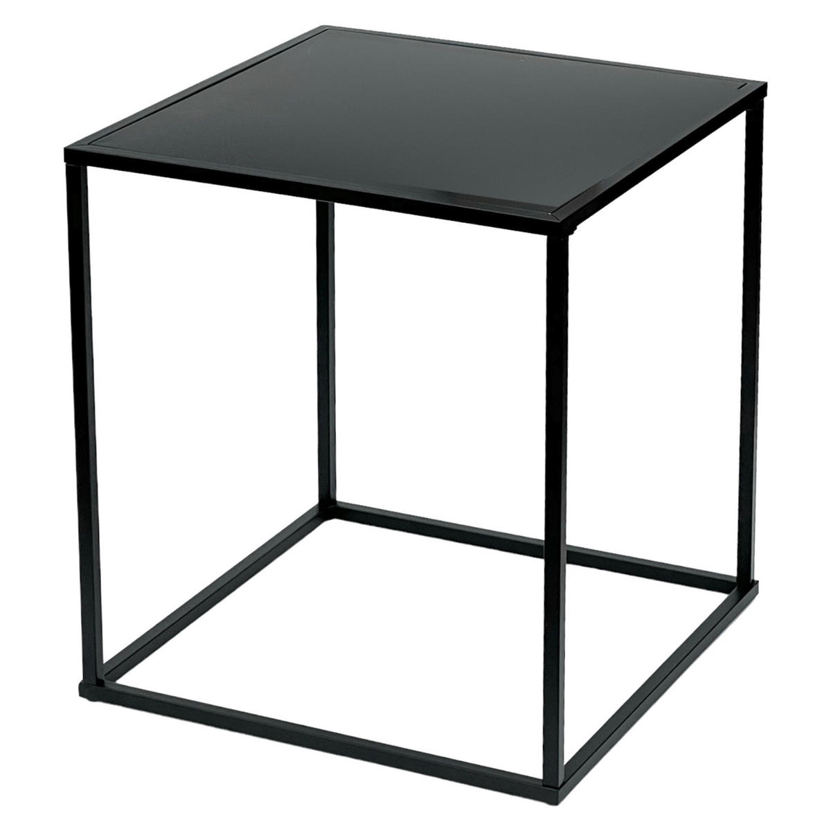 COUCHTISCH Metall Schwarz 42/42/45 cm - Schwarz, Metall (42/42/45cm) - DanDiBo