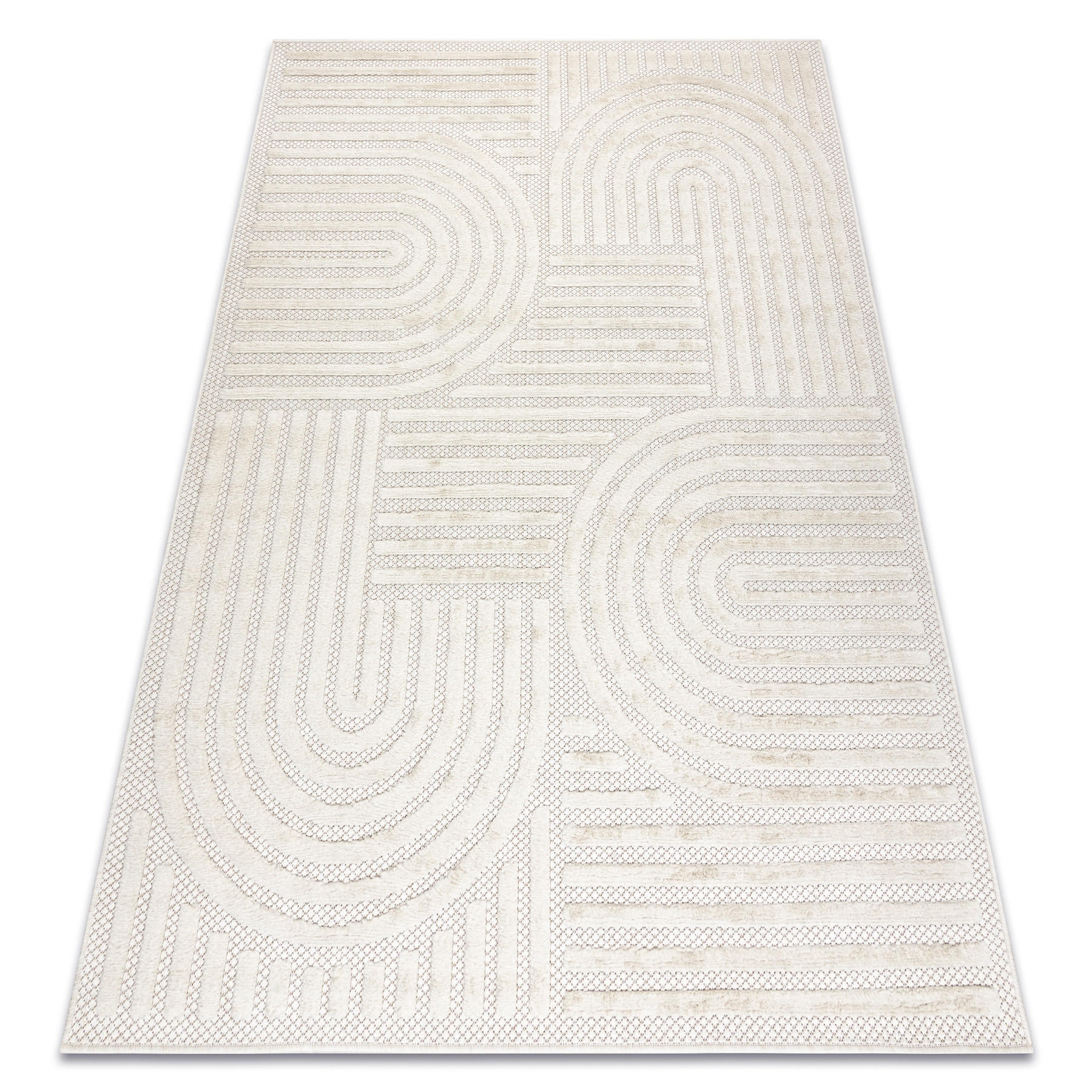 rugsX Teppich Weiß 140x190 cm