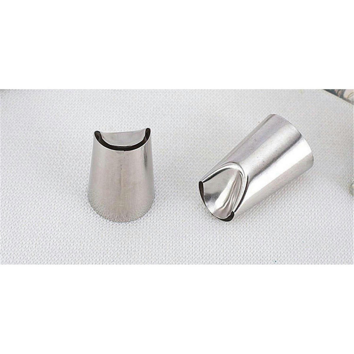 SPRITZTÜLLEN Set 3-teilig Edelstahl - Silberfarben, Metall (3/3/4.7cm)