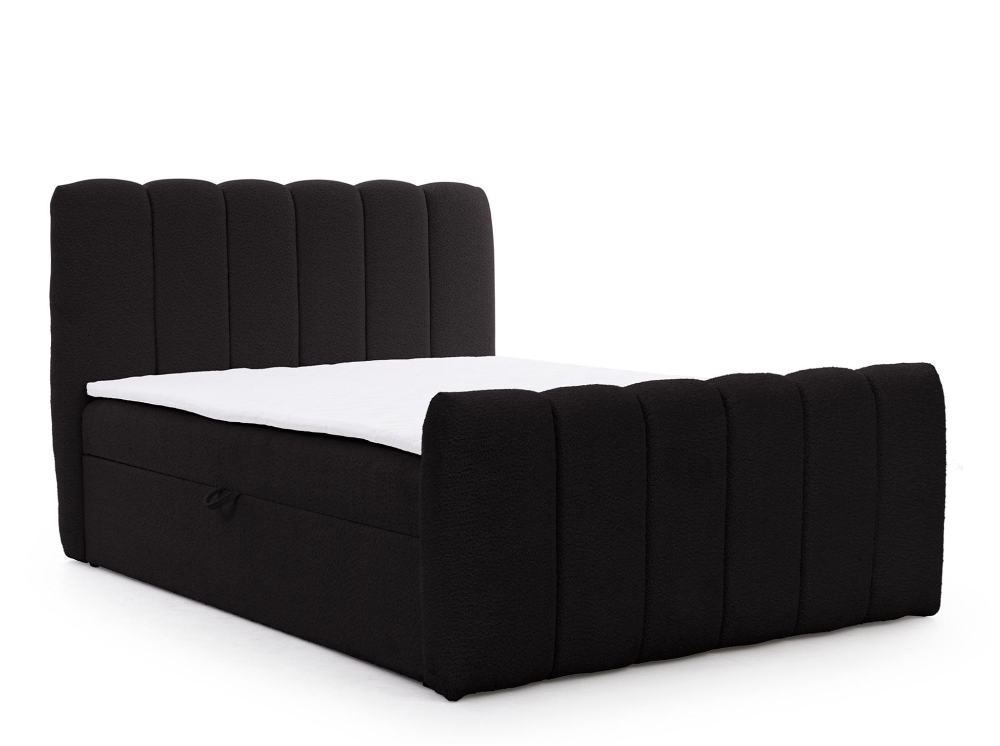 BOXBETT Denis - Schwarz, Holzwerkstoff/Textil (160/200cm) - Fun Möbel
