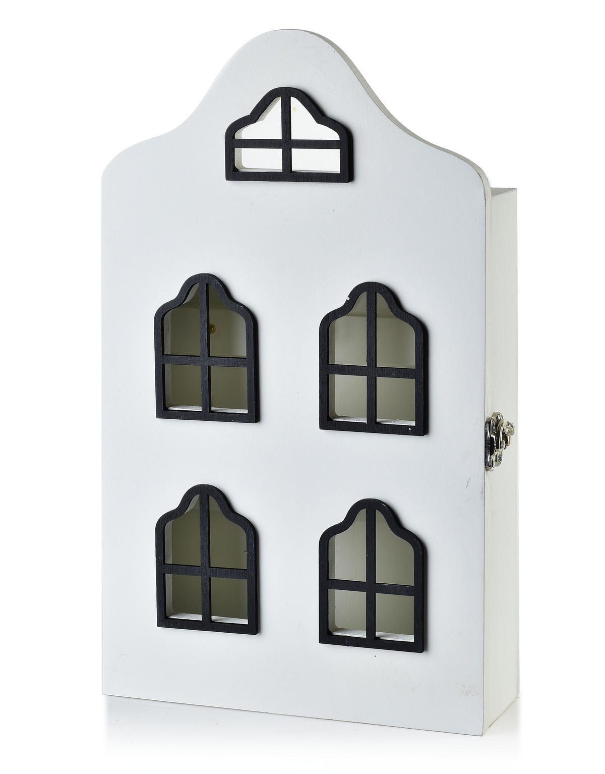 SCHLÜSSELKASTEN Stacy Weiß 18/7/30 cm Holz - Weiß, Holz (7/30/18cm) - Mondex