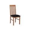 STUHL Nilo I, Holzfarbe: Erle - Eichefarben/Schwarz, Holz (43/96/48cm) - MIRJAN24